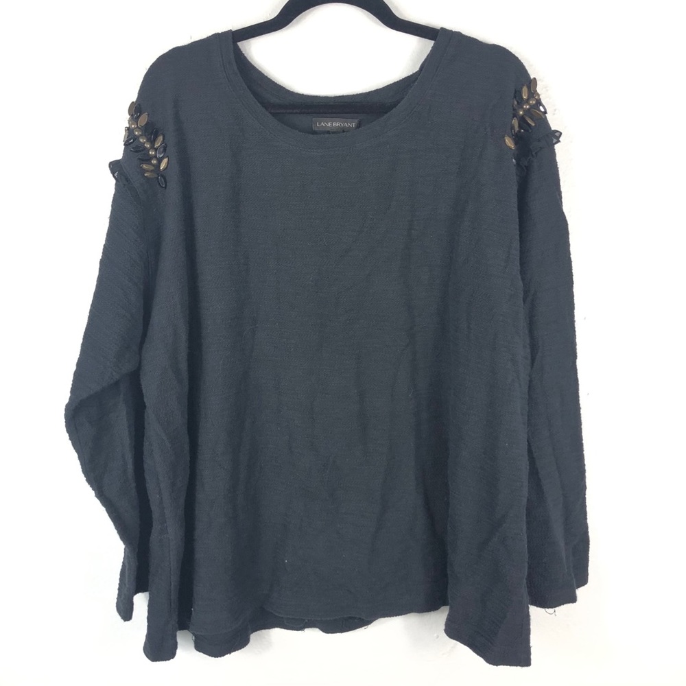 Lane Bryant black texture sweater W30
